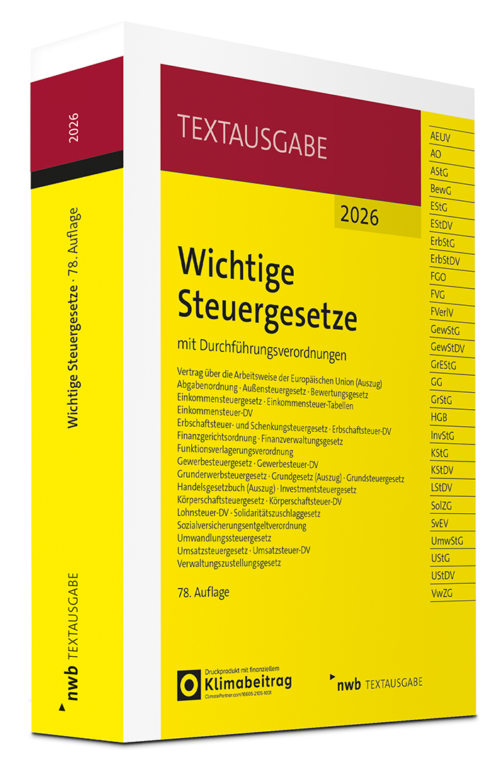 Wichtige Steuergesetze