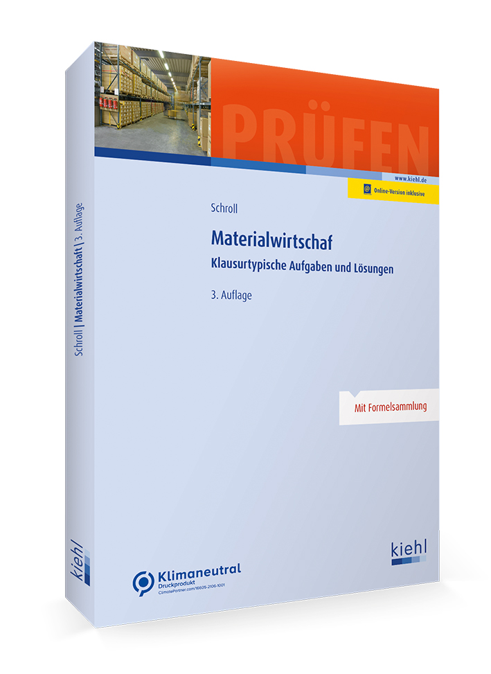 Darstellung vom Buch Cover Materialwirtschaft vom kiehl Verlag 2023