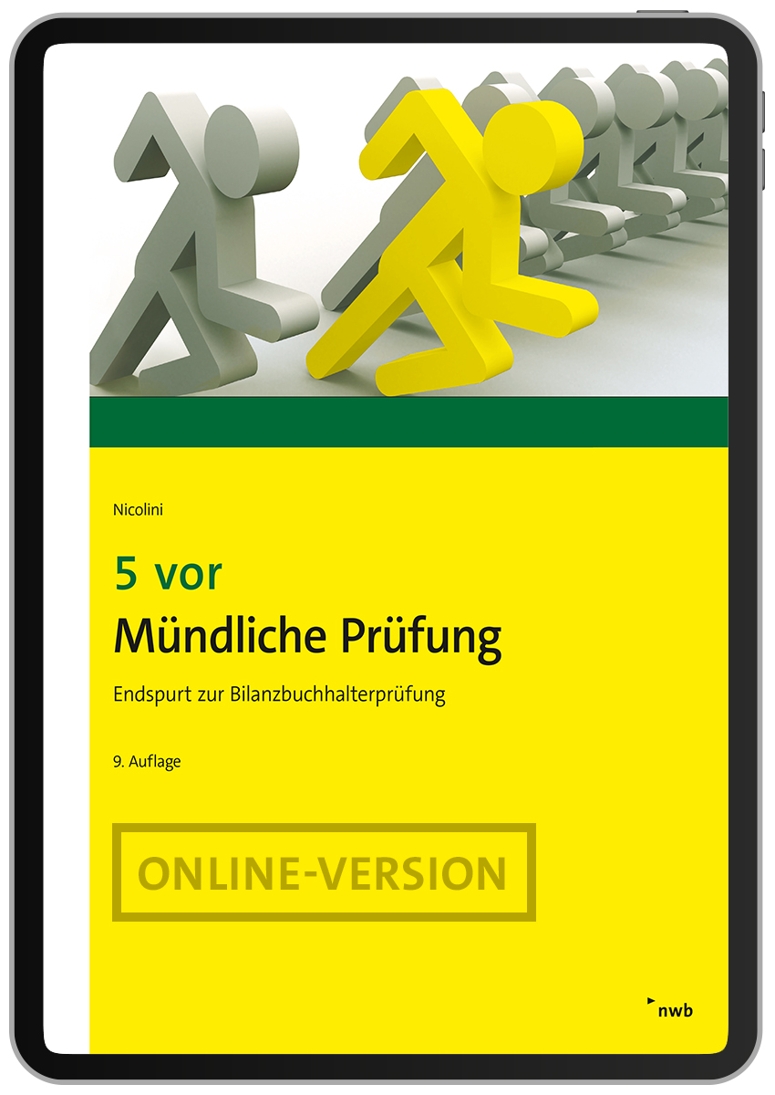 5 vor Mündliche Prüfung
