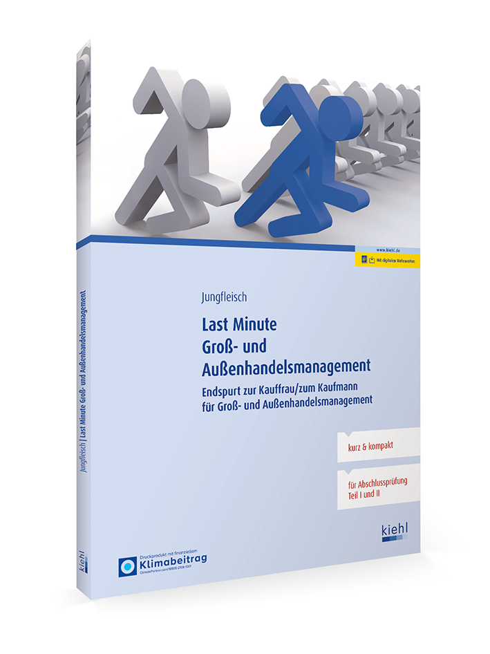 Buch Cover Last Minute Groß- und Außenhandelsmanagement  kiehl Buch