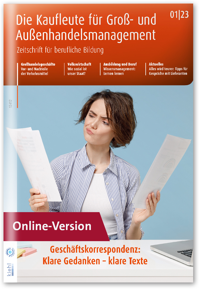 Die Kaufleute für Groß- und Außenhandelsmanagement online