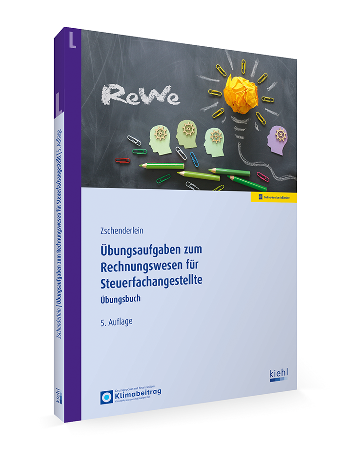 Buch Cover von Übungsaufgaben zum Rechnungswesen für Steuerfachangestellte von kiehl