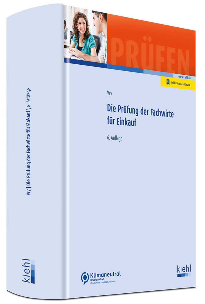 Buch Abbildung Die Prüfung der Fachwirte für Einkauf vom kiehl Verlag.