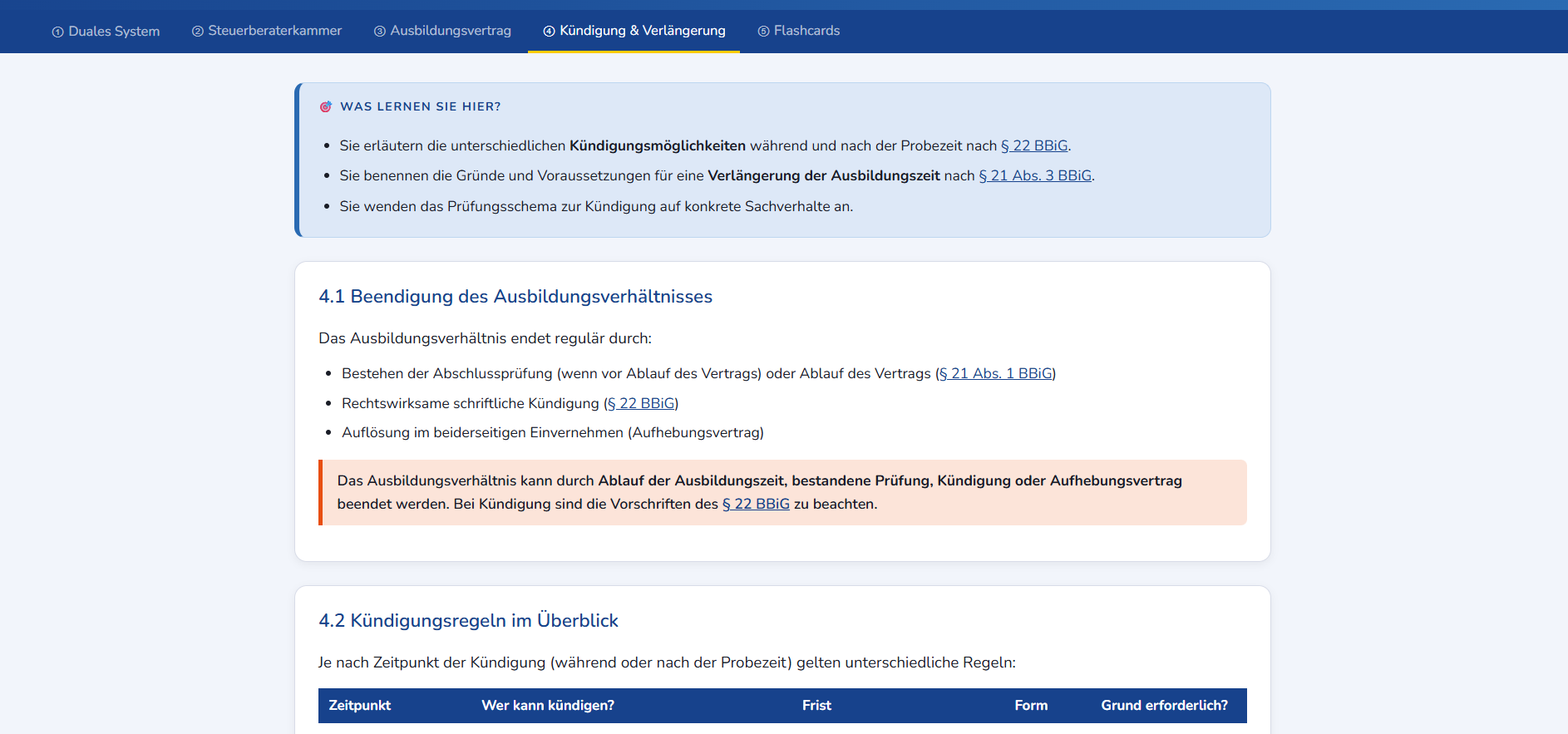 Interaktive Lernseiten für Steuerfachangestellte 1