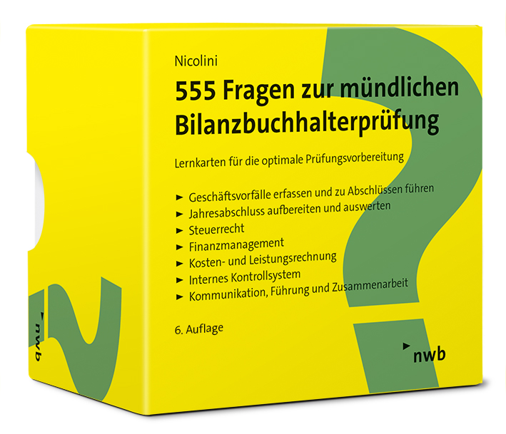 555 Fragen zur mündlichen Bilanzbuchhalterprüfung Cover