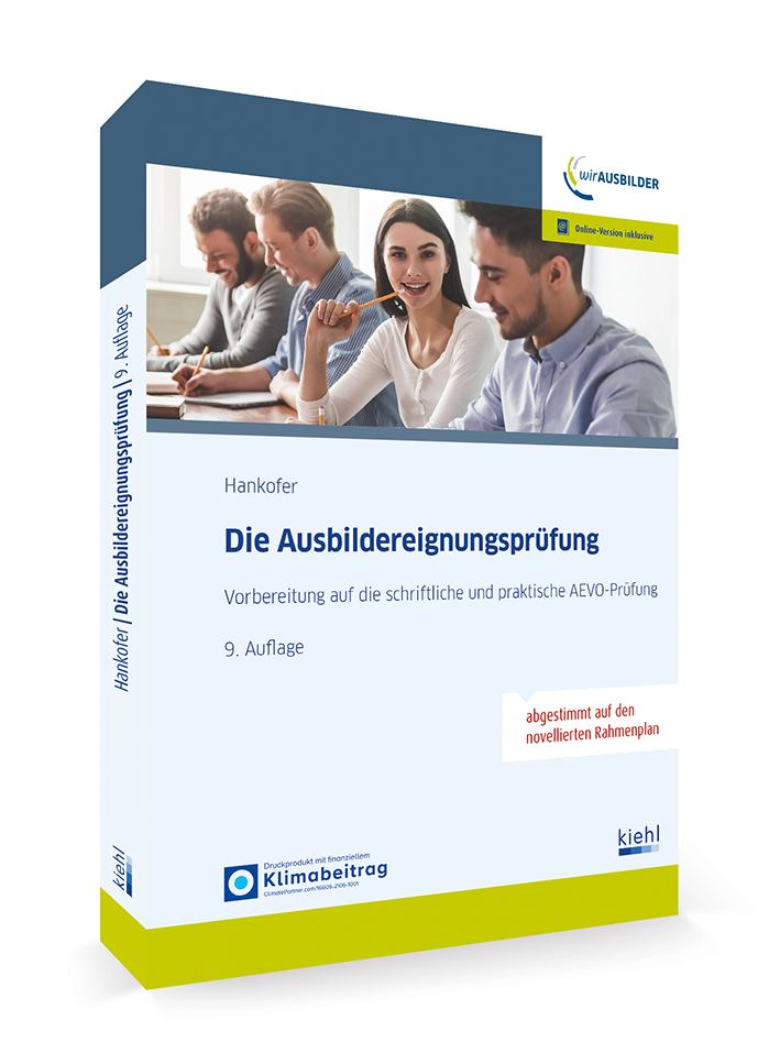 Buch Cover "Die Ausbildereignungsprüfung " kiehl Shop
